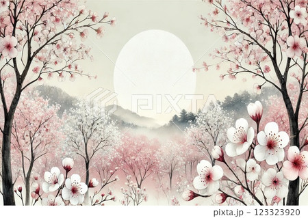 満開の桜 123323920