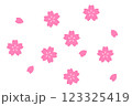 桜の花びらイラスト素材 桜の花びらイラスト素材 123325419