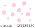 桜の花びらがあるイラスト素材 桜の花びらがあるイラスト素材 123325420