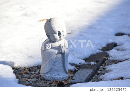 冬の北海道江差町で正覚院境内の風景を撮影 冬の北海道江差町で正覚院境内の風景を撮影 123325472