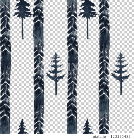 Seamless pattern with tread mark and spruce. Watercolor illustration Motorbike wheel, fir. Hand drawn monochrome painting. Illustration isolated from the background. For packaging moto goods, textile Seamless pattern with tread mark and spruce. Watercolor illustration Motorbike wheel, fir. Hand drawn monochrome painting. Illustration isolated from the background. For packaging moto goods, textile 123325482
