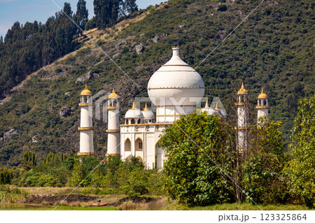 Replica of Taj Mahal, Bioparque Wakata, Tocancipa municipality of the Metropolitan Area of Bogota, Colombia. 123325864