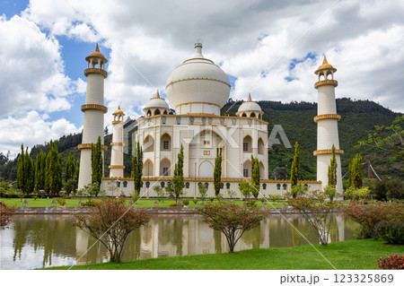 Replica of Taj Mahal, Bioparque Wakata, Tocancipa municipality of the Metropolitan Area of Bogota, Colombia. 123325869