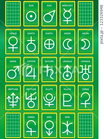 【宇宙・天文】【カード】惑星記号 【宇宙・天文】【カード】惑星記号 123326946