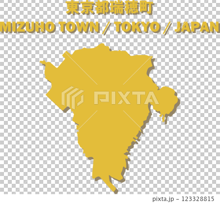 東京都瑞穂町ベクターイラストマップー日本地図ー 東京都瑞穂町ベクターイラストマップー日本地図ー 123328815