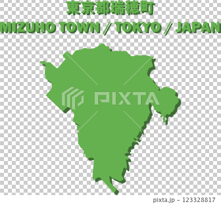 東京都瑞穂町ベクターイラストマップー日本地図ー 東京都瑞穂町ベクターイラストマップー日本地図ー 123328817