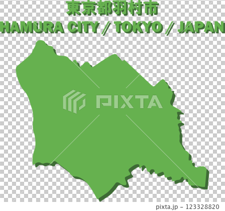 東京都羽村市ベクターイラストマップー日本地図ー 東京都羽村市ベクターイラストマップー日本地図ー 123328820
