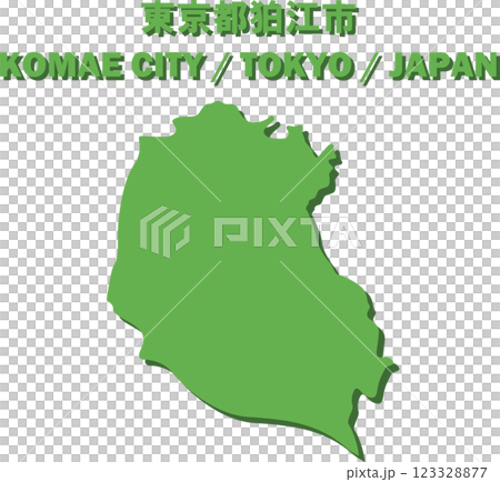 東京都狛江市ベクターイラストマップー日本地図ー 東京都狛江市ベクターイラストマップー日本地図ー 123328877