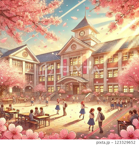 春の学生生活 123329652