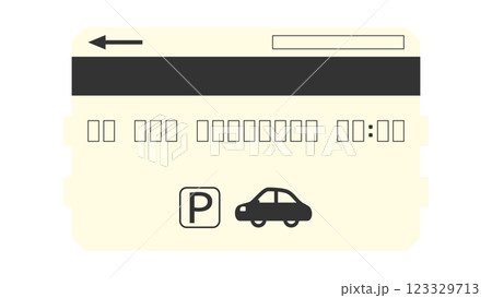 駐車券イラスト(アイコン) 駐車券イラスト(アイコン) 123329713