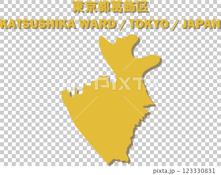 日本地図-東京都葛飾区ベクターイラストマップ 日本地図-東京都葛飾区ベクターイラストマップ 123330831