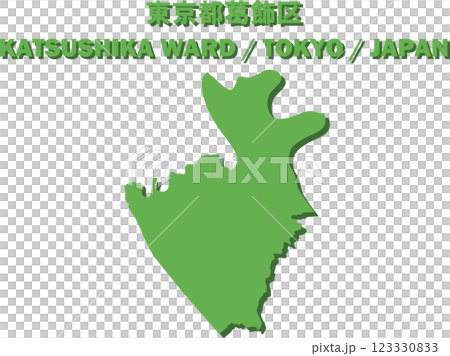Map of Japan - Tokyo Katsushika ward vector illustration map Map of Japan - Tokyo Katsushika ward vector illustration map 123330833