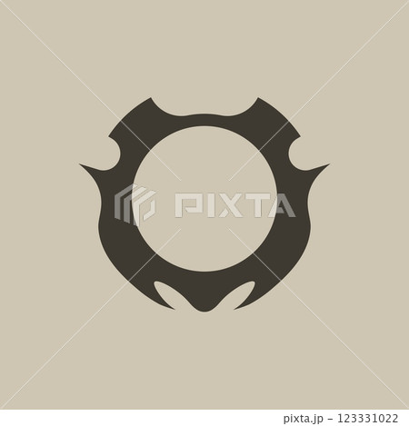 Gothic and scifi inspired avatar frame in black, featuring a round border with horned elements, ideal for a demonic, edgy user profile. Gothic and scifi inspired avatar frame in black, featuring a round border with horned elements, ideal for a demonic, edgy user profile. 123331022