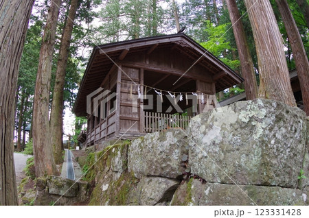 信州　諏訪　諏訪大社　五間廊　諏訪神社の総本山 123331428