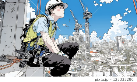 建築現場の作業員