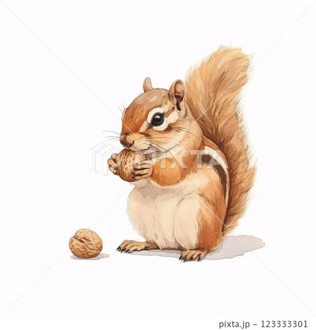 木の実を持ったリス 木の実を持ったリス 123333301