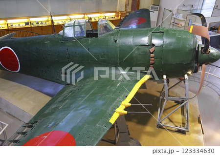 紫電改展示館の紫電改 紫電改展示館の紫電改 123334630