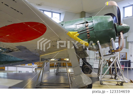 紫電改展示館の紫電改 123334659