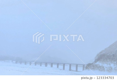 雪の中の景色 123334703