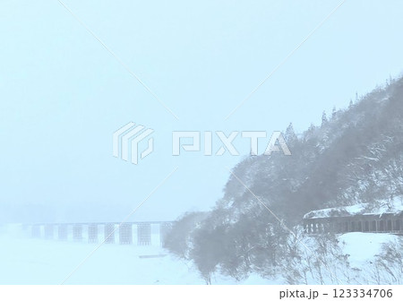 雪の中の景色 123334706