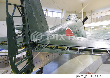 紫電改展示館の紫電改 123334809