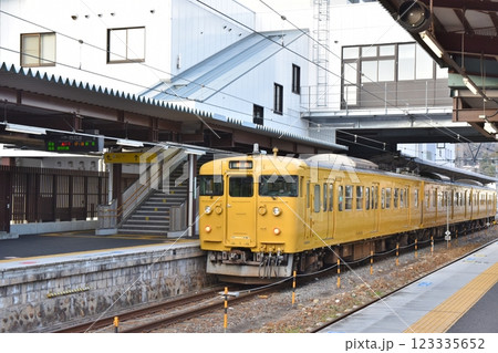 備中高梁駅の伯備線　岡山 123335652