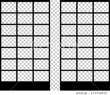 Japanese-style Shoji screen silhouette material Japanese-style Shoji screen silhouette material 123336632