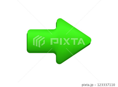 Bright green arrow pointing left for directional use Bright green arrow pointing left for directional use 123337110