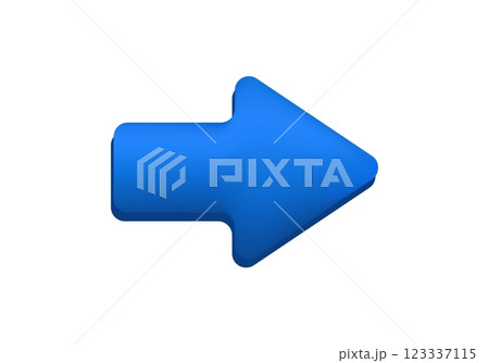 Blue arrow pointing right for navigation and direction Blue arrow pointing right for navigation and direction 123337115