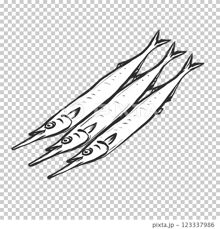 手工筆風格的半喙插圖 手工筆風格的半喙插圖 123337986