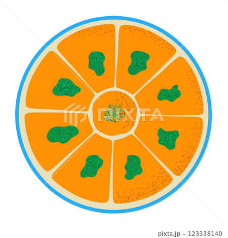 Traditional Turkish dessert baklava with pistachios. Hand drawn vector illustration. Traditional Turkish dessert baklava with pistachios. Hand drawn vector illustration. 123338140
