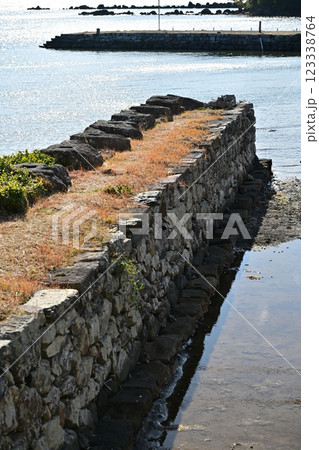 大村藩 お船蔵跡(長崎県大村市:玖島城の船蔵跡) 大村藩 お船蔵跡(長崎県大村市:玖島城の船蔵跡) 123338764