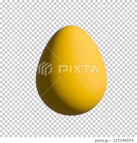 Easter Egg Isolate. 3d realistic Easter egg set. Colorful eggs icon 123340074