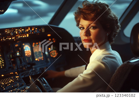 Surrounded by fragrant bouquets, a skilled flower vendor creates an artistic arrangement at her lively market stall filled with nature colorful beauty 123340102