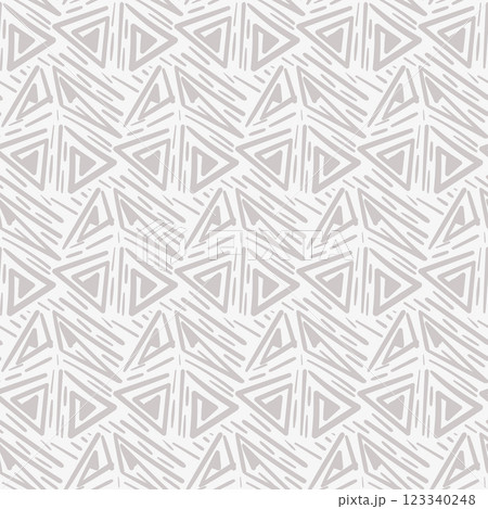 Seamless abstract triangle hand-drawn pattern vector image 123340248