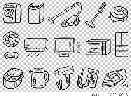 家電插圖,1色 家電插圖,1色 123340648