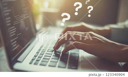 ノートパソコンでの調査 123340904
