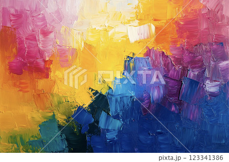 抽象的な油絵の背景 AI画像 抽象的な油絵の背景 AI画像 123341386