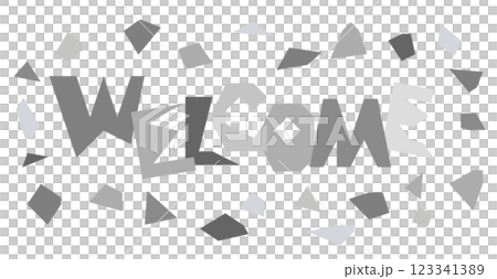 折り紙で歓迎をするウェルカムの文字イラスト 折り紙で歓迎をするウェルカムの文字イラスト 123341389