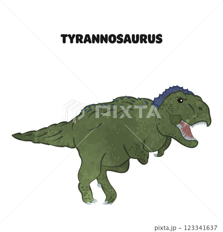 かわいいティラノサウルスのイラスト03 123341637