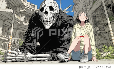 空想上の異界の友達といつも一緒にいる少女