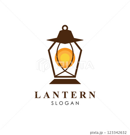 Lantern Lamp Design Vector Template Lantern Lamp Design Vector Template 123342632