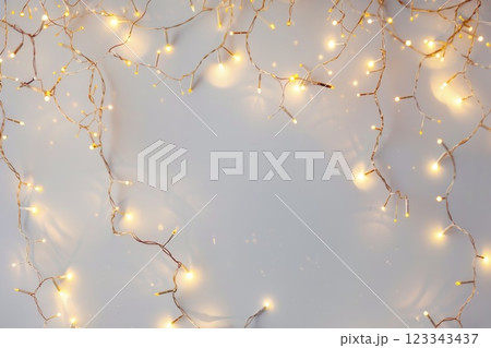 Glowing Fairy Lights and Dreamy Bokeh Background 123343437