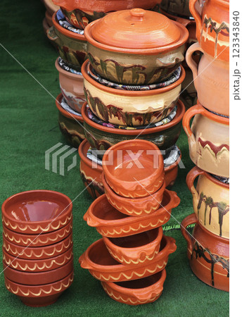 Terracotta bowls Terracotta bowls 123343840