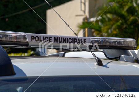 French municipal police light bar 123346125