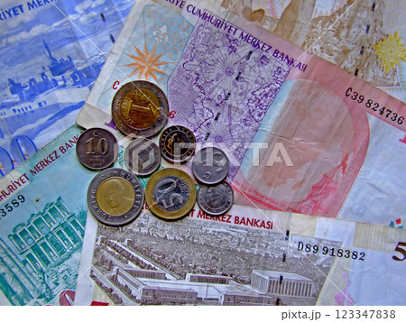 Turkish money 123347838