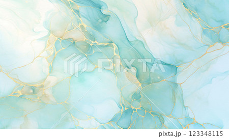 アルコールインクアート 水彩 テクスチャ 背景素材 | Alcohol Ink Art 123348115