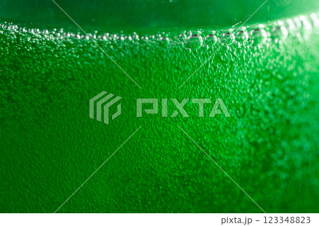 The symbol of St. Patrick's Day is a green beer ale 123348823