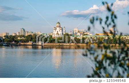 The waterfront of the city of Ekatirenburg. 123349548