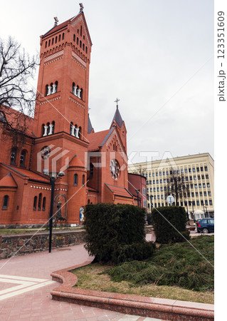 Church of Saints Simon and Helena on a cloudy winter day Church of Saints Simon and Helena on a cloudy winter day 123351609